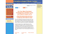 Desktop Screenshot of christian-gospelmusiclyrics.com